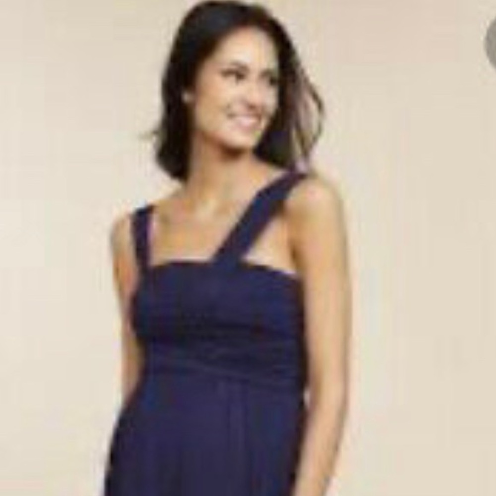 Blue Maternity Maxi Dress